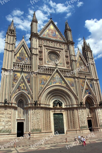 Umbria Orvieto Duomo Free Photos