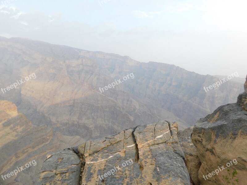 Oman Travel Jebelshams Canyon Free Photos