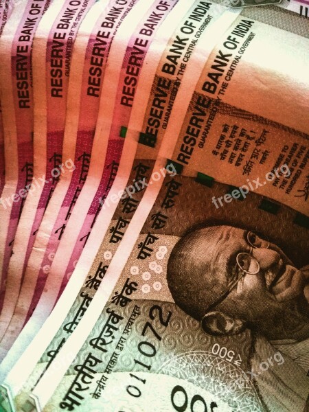 India Currency Money Rupees Finance