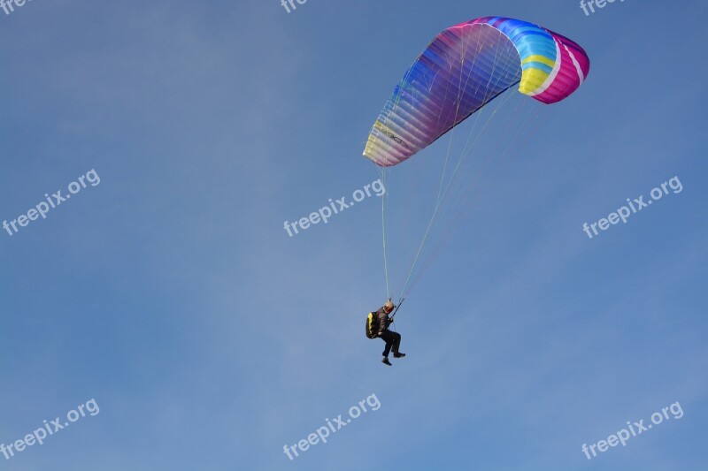 Paragliding-paraglider Sailing Wing Sky Wind