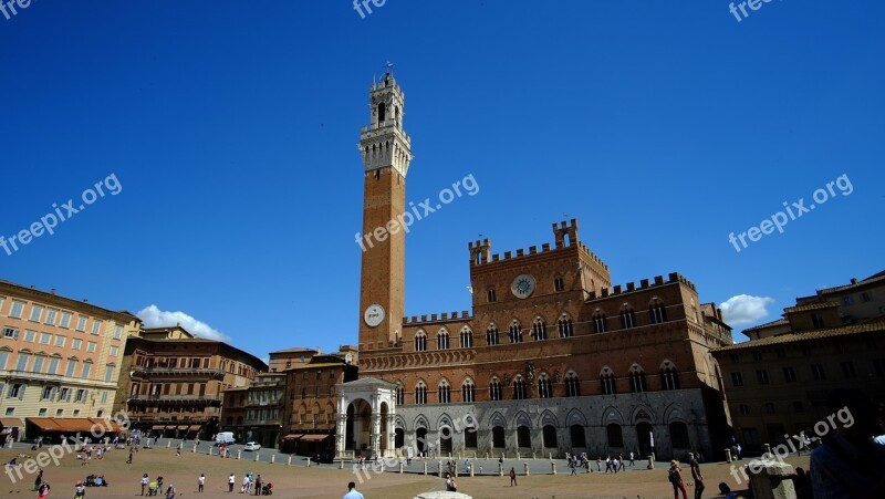 Siena Square Of The Field Tuscany Architecture Renaissance