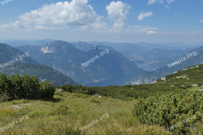 Dachstein-krippenstein Panorama Lake Hallstatt Austria Salzkammergut