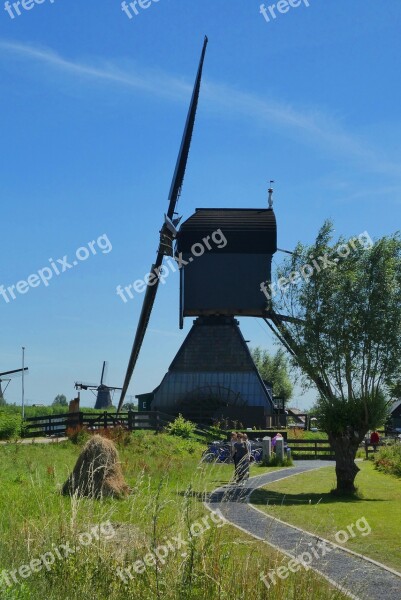 Mill Kinderdijk Unesco World Heritage Site Netherlands Holland