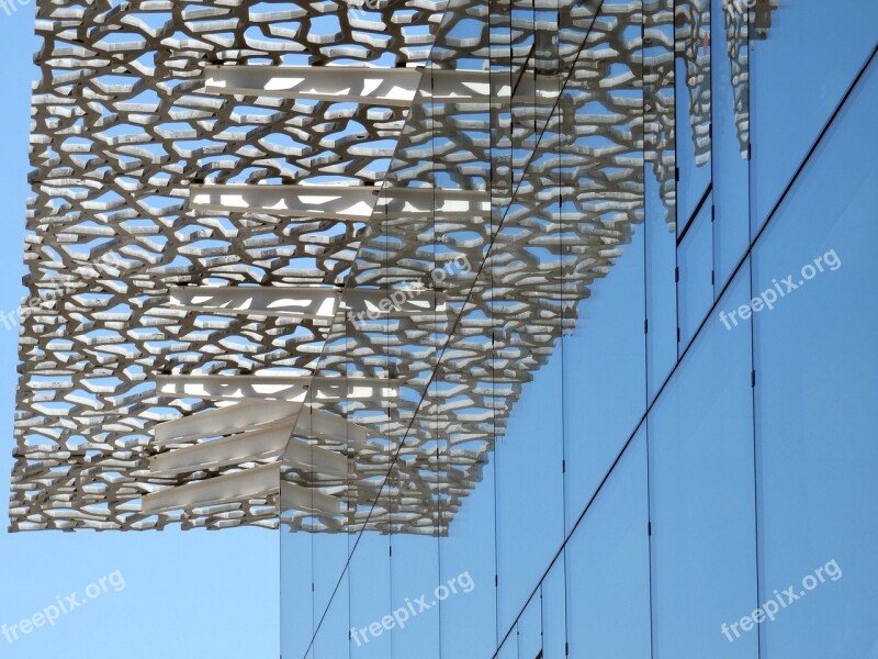 Marseille Mucem Museum Reflections Mirror