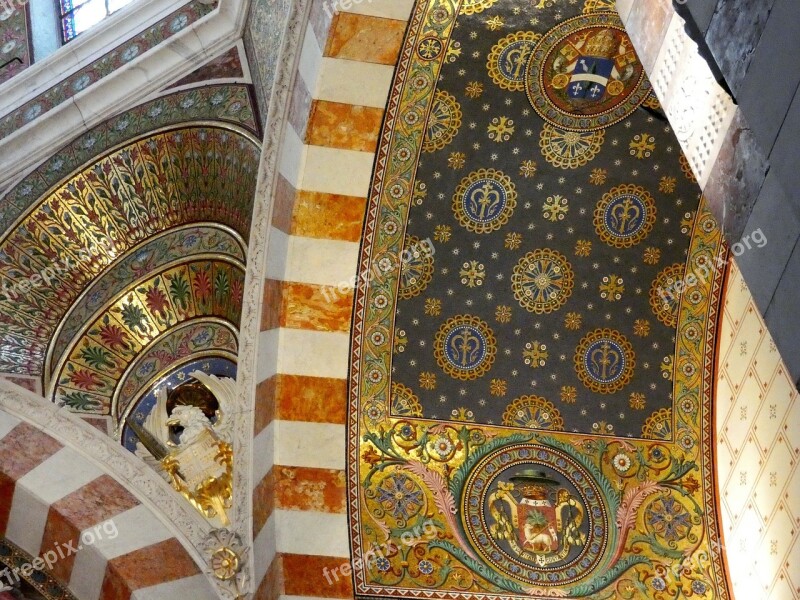 Marseille Basilica Notre-dame-de-la-garde Architecture Vaults