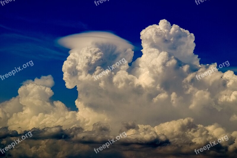 Clouds White Cumulus Nature Cloudscape