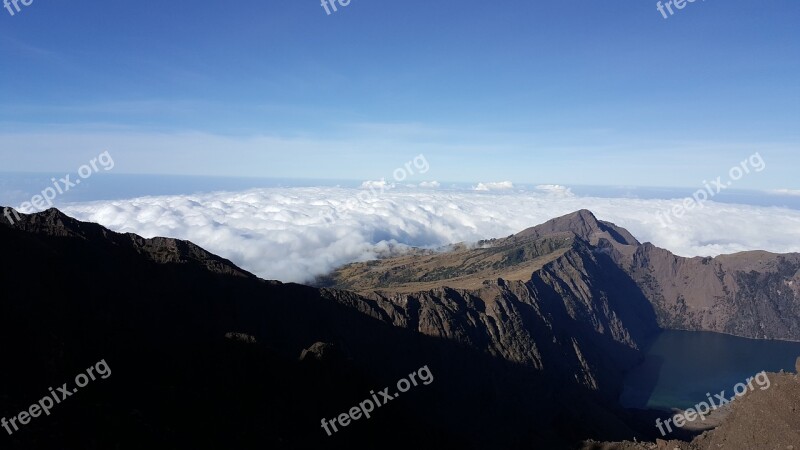 Rinjani Volcano Tracking Lombok Indonesia Free Photos