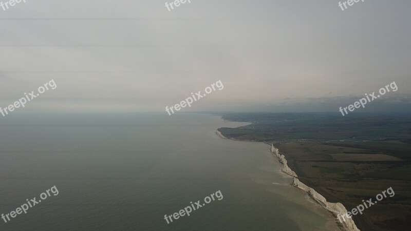 Seven Sisters Eastbourne England Sea Ocean