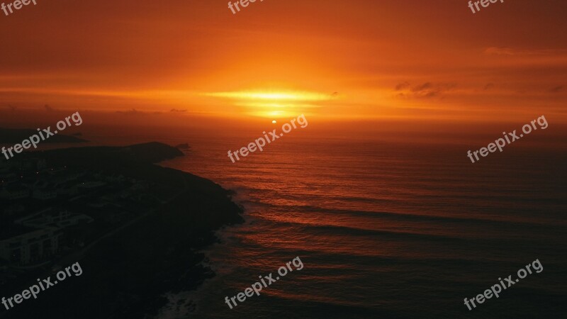 Newquay England Sea Ocean Surf