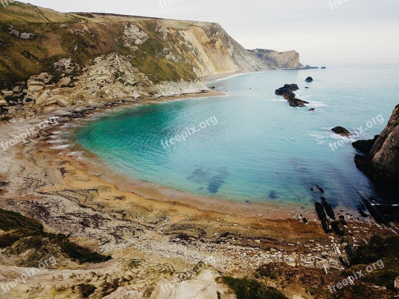 Durdle Door Dorset England Ocean Seascape