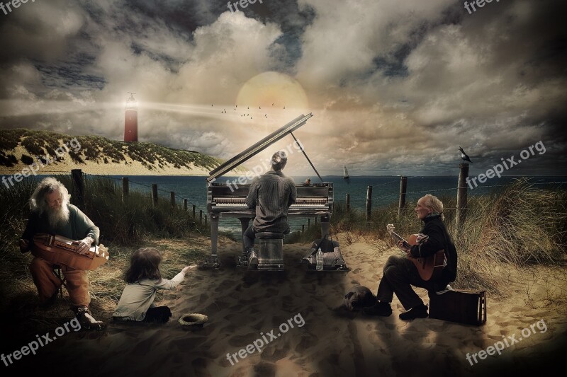 Composing Fantasy Photomontage Mood Evening