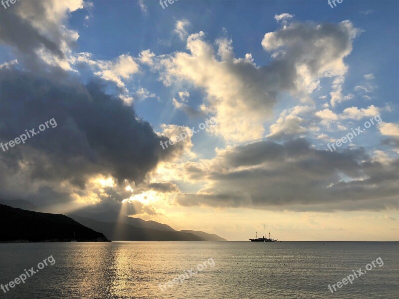 Elba Island Sunset Bay Italy