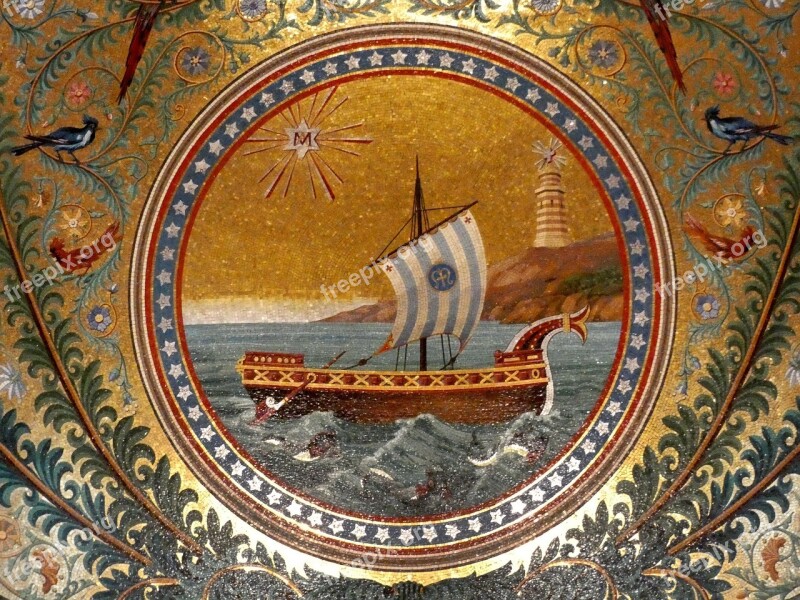 Marseille Notre-dame-de-la-garde Basilica Medallion Mosaic