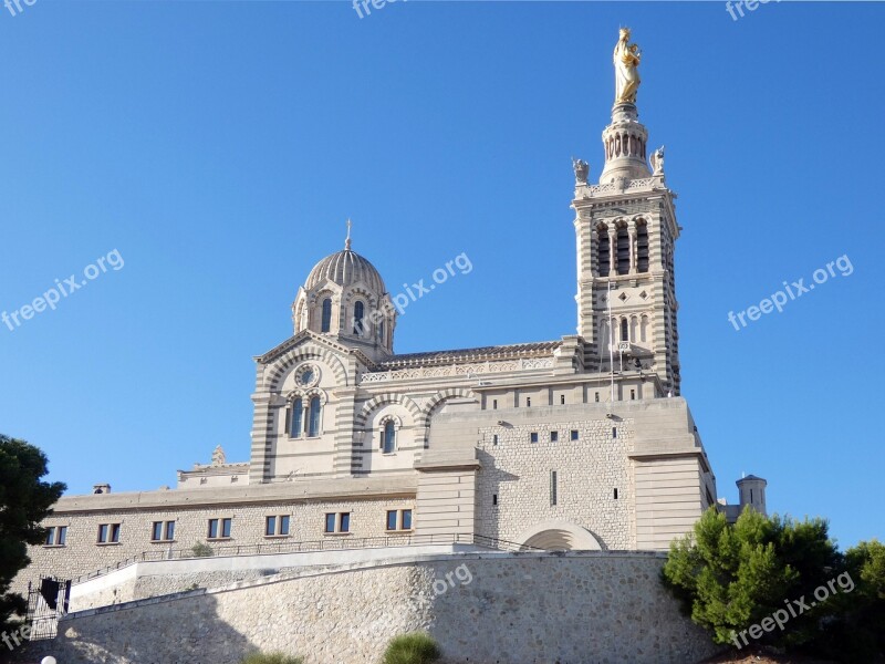 Marseille Good Parent Our-lady -of-the-guard Church Basilica