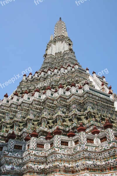 Temple Thailand Bangkok Wat Arun Buddhism