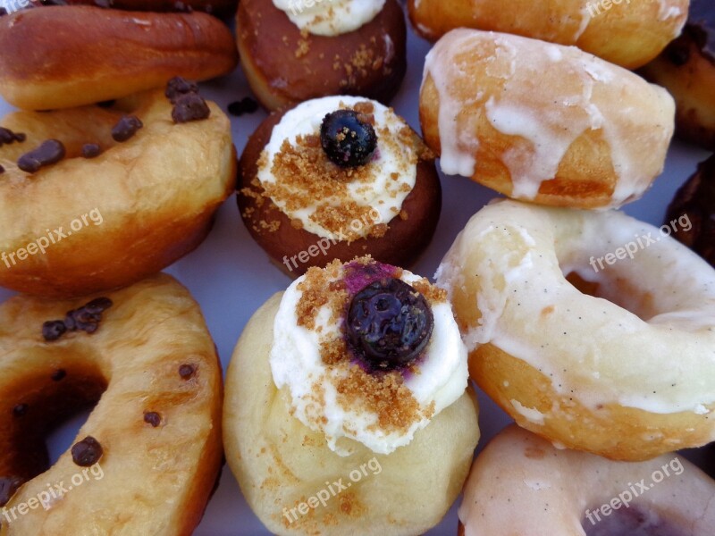 Donuts Coffee Shop Cafe Dessert Mini Donuts