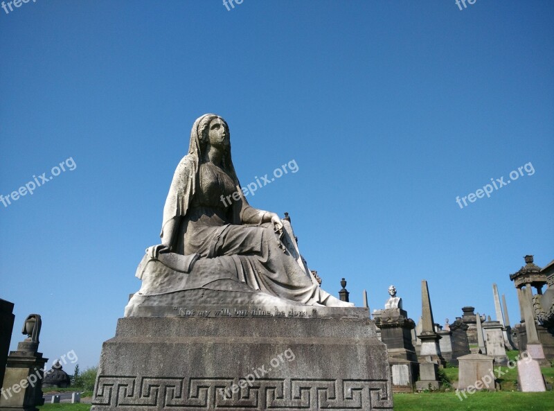 Grave Necropolis Glasgow Cemetery Scotland