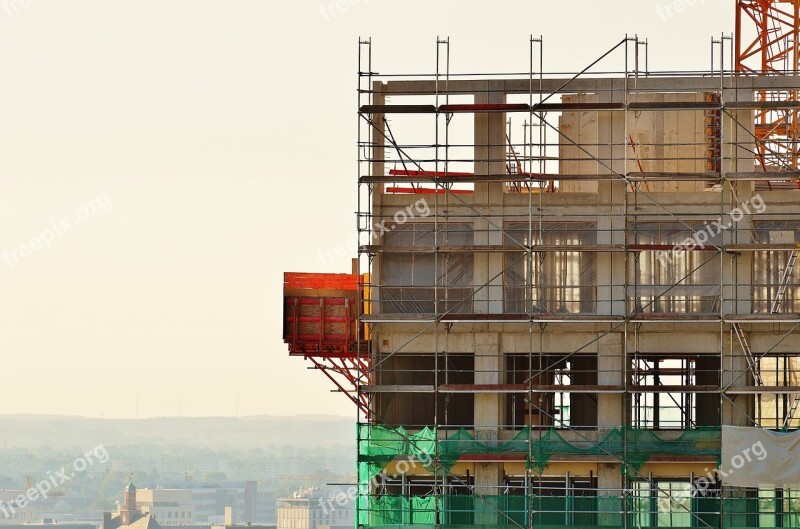 Skyscraper Site Construction Building Construction Work