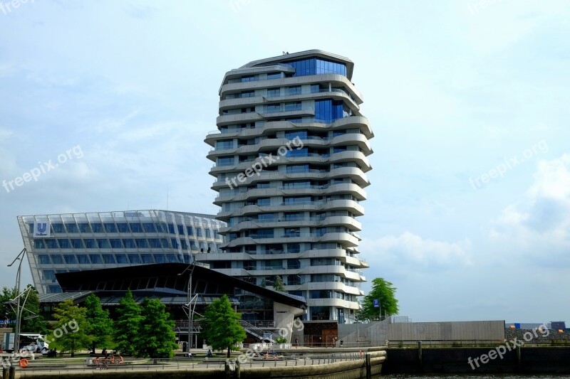 Architecture Building Modern Blue Floors