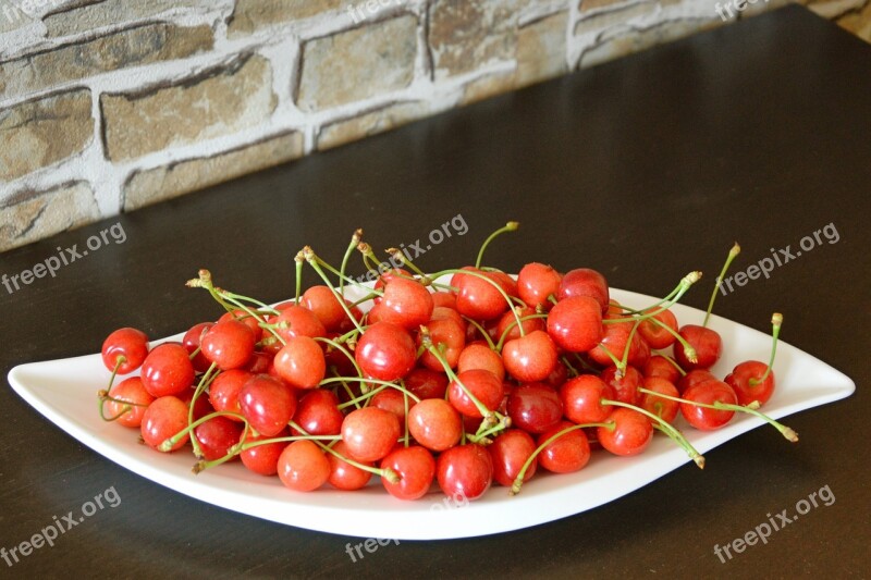 Cherries Sweet Cherries Fruit Fruits Delicious