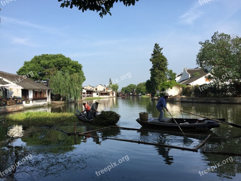 China Boatman Water On The Others Free Photos