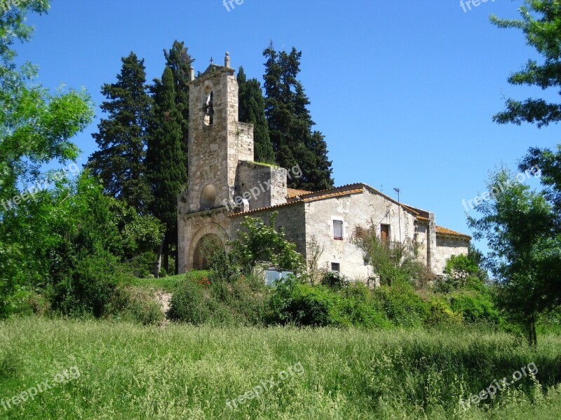 Landscape Church Romanesque Chapel Building