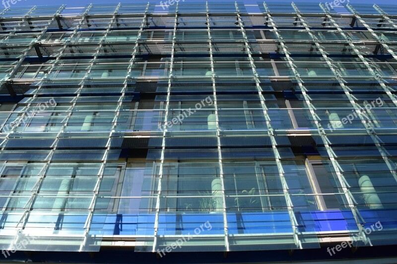 Architecture Facade Background Symmetry Glass Facade