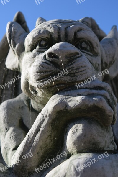 Gargoyle Figure Mythical Creature Statue