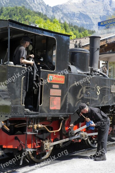 Austria Locomotive Maintenance Oil Can Engineer Achensee Mountain Railway