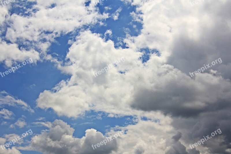 Clouds Sky Blue Covered Sky Clouds Form