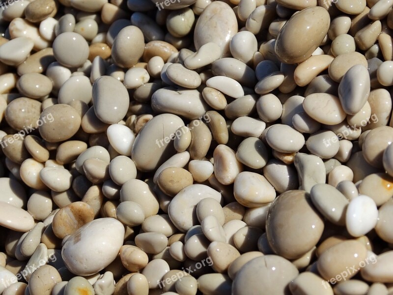 Stones Pebbles Sea Texture Free Photos