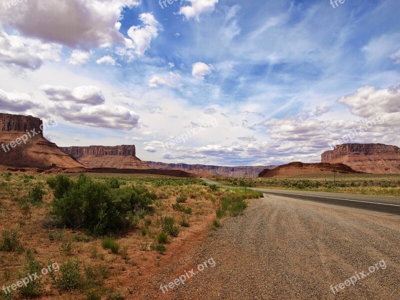 Landscape Utah Desert Scenic Monument