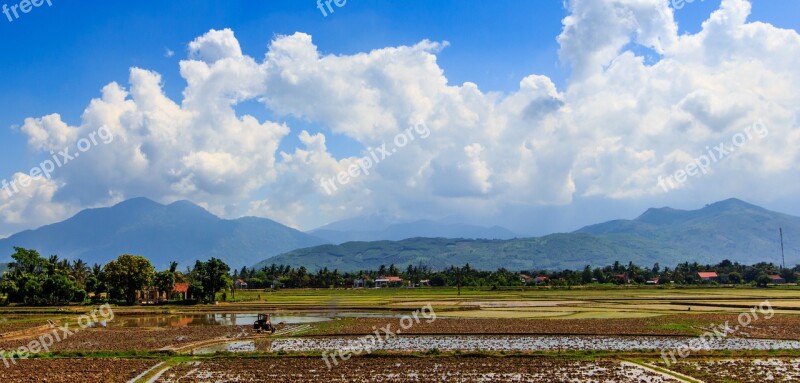 Thunderstorm Paddy Field Electricity Independence Home