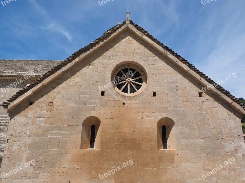 Abbey Church Church Window Round Window Church Abbaye De Sénanque