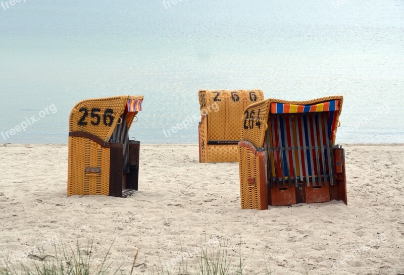 Beach Chair Coast Sea Clubs Sand