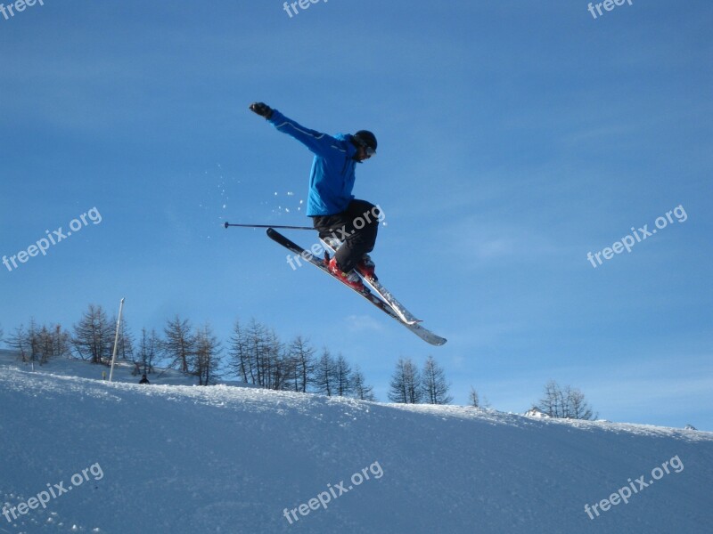 Ski Jump Snow Tower Free Ride