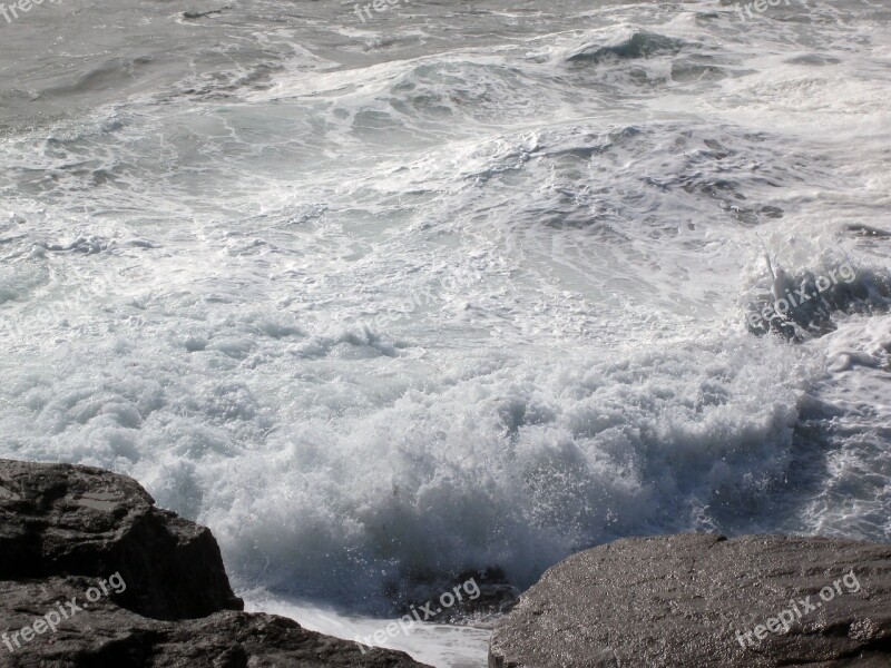 Sea Side Wild Coast Ocean Brittany