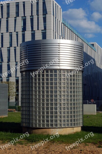 City Architecture Cylinder Shape Metal