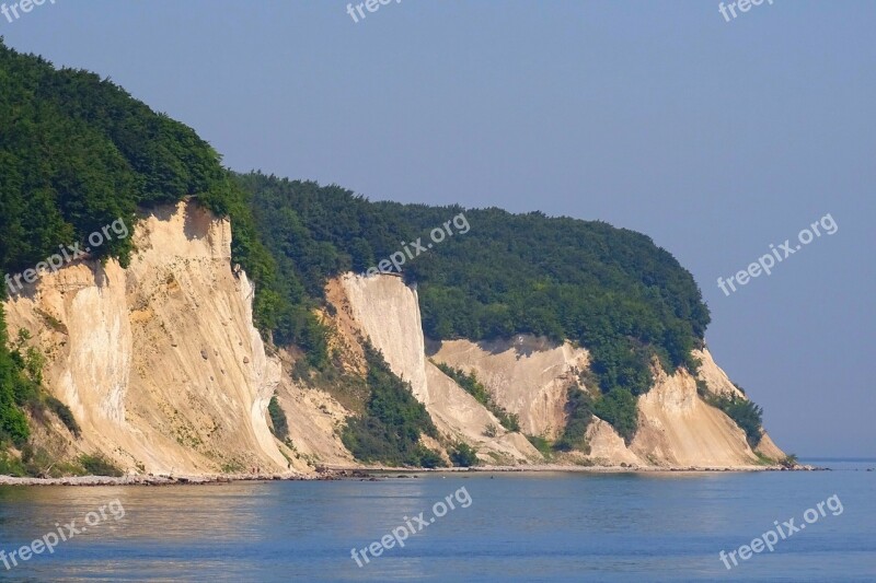 Island Rügen White Cliffs Sea Baltic Sea