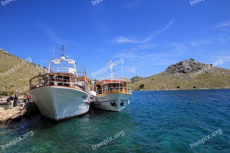 Kornati Islands Croatia Coast Boat Ships