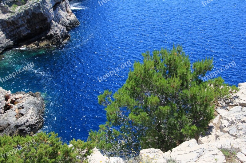 Croatia Coast Cliff Kornati Islands National Park