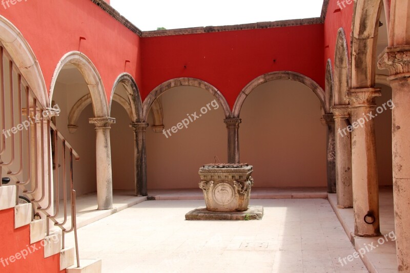 Zadar Croatia Courtyard Historic Center Monastery