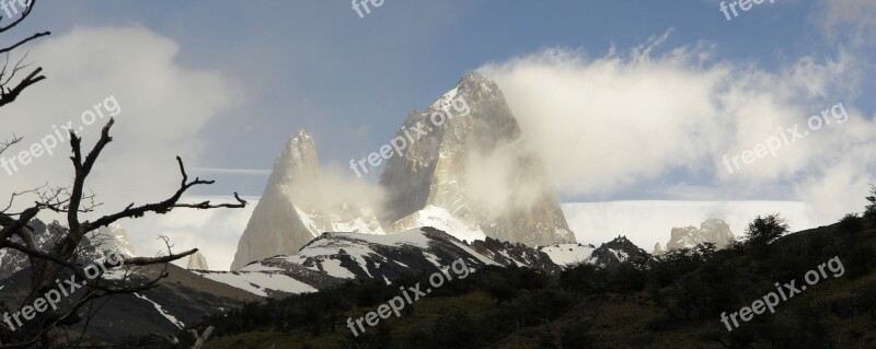 Argentina Fitz Roy Mountains National Park Granite Rock