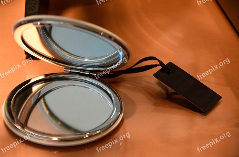 Cosmetics Mirror Make Up Reflection Silvery