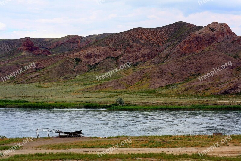 Mountains Nature Sky River Landscape