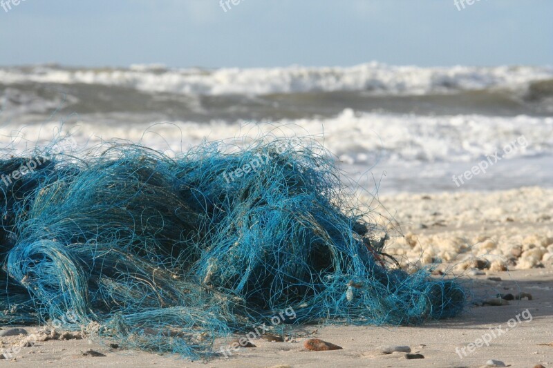 Sea Wave Flotsam Blue Beach