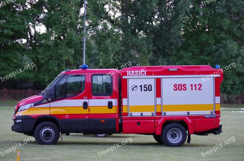 Firemen Car Firefighters Smother Free Photos