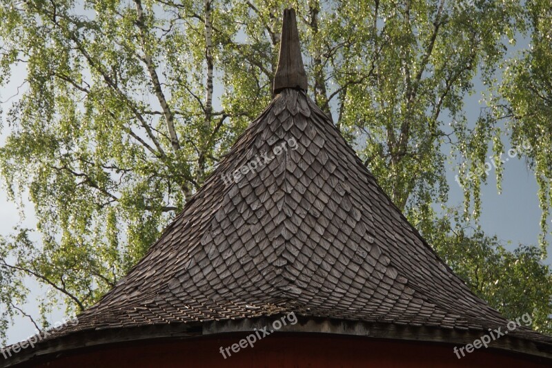 Shingle Roof Roof Wooden Ceiling Building Construction Old