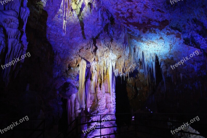 Cave Stalactite Stalagmite Underground Free Photos