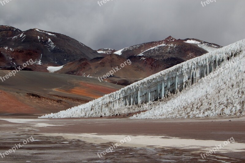 Mountain Glacier Ice Mountaineering Trekking